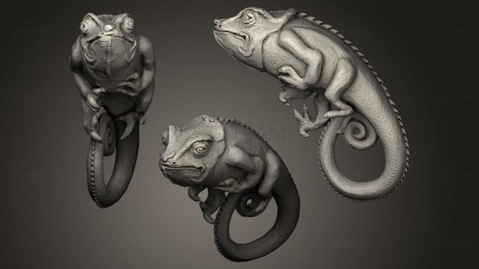 3D model Lizard sitting (STL)